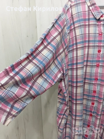 Дълга памучна риза, снимка 3 - Ризи - 53790618