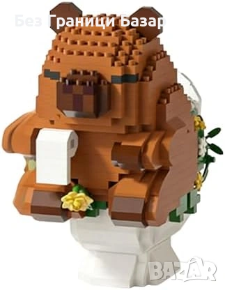 Нов Капибара конструктор 610 части мини тухлички подарък за деца играчка