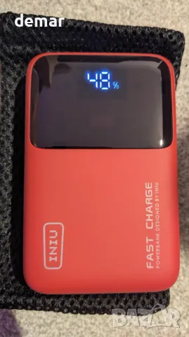 Външна батерия INIU Power Bank, 20000mAh 65W ултра малка USB C за лаптоп и телефон, оранжева, снимка 7 - Външни батерии - 48981490