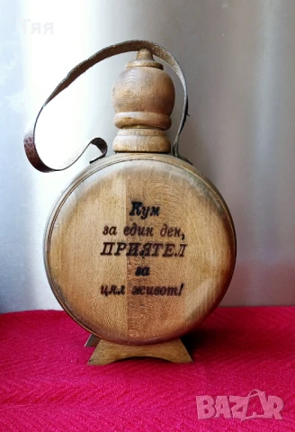 Дървена бъклица , снимка 2 - Декорация за дома - 51080069