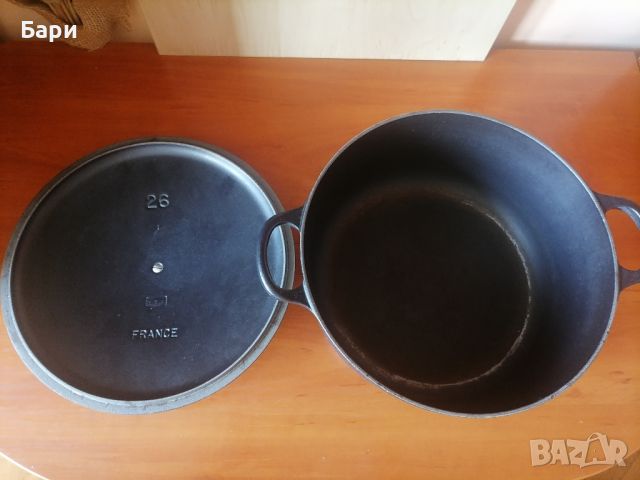 Le Creuset френска чугунена тенджера с капак , снимка 6 - Съдове за готвене - 43096492