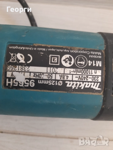 Makita 9565 ъглошлайф, снимка 2 - Ъглошлайфи - 52923987