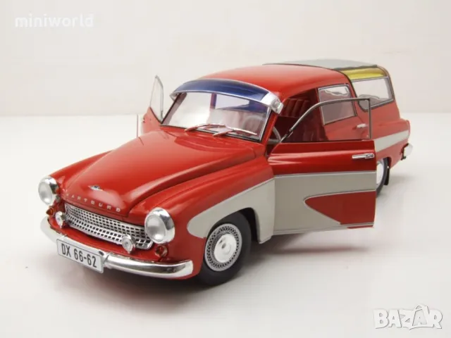 Wartburg 312 Camping 1965 - мащаб 1:18 на Solido моделът е нов в кутия, снимка 4 - Колекции - 49560907