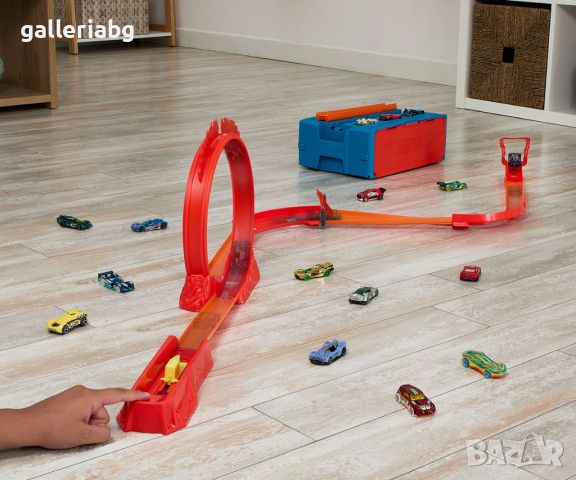 Hot Wheels Track Builder - Елементи за огнена писта, снимка 3 - Коли, камиони, мотори, писти - 45149638