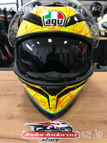 Мото каска AGV K3 SV-S, M-S 57см.,вгардени очила,много запазена, снимка 3 - Аксесоари и консумативи - 45906465