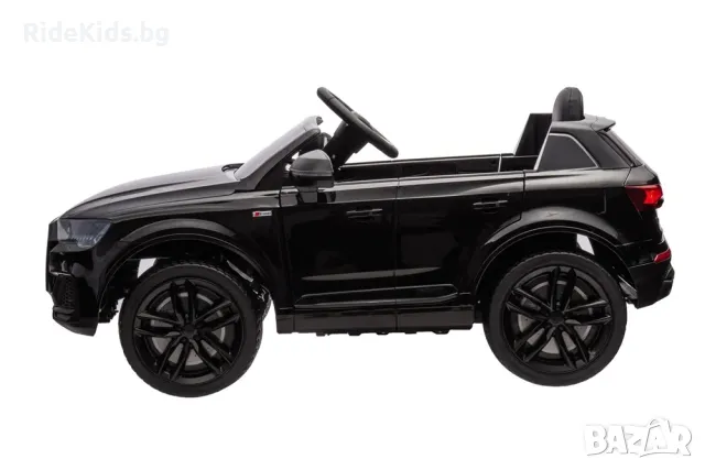 Audi Q7 12V – Детска акумулаторна кола, Черна, EVA гуми, снимка 4 - Детски велосипеди, триколки и коли - 49743740