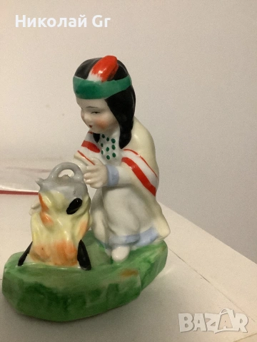 Фигурка порцелан отличен състояние произведено в Япония, снимка 2 - Фигурки - 54012784