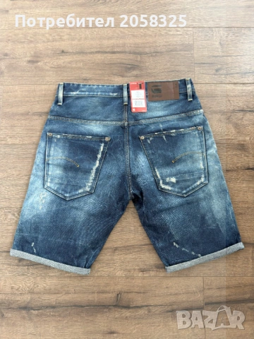 Оригинални мъжки дънкови къси гащи G-STAR - W33, снимка 4 - Къси панталони - 53976358
