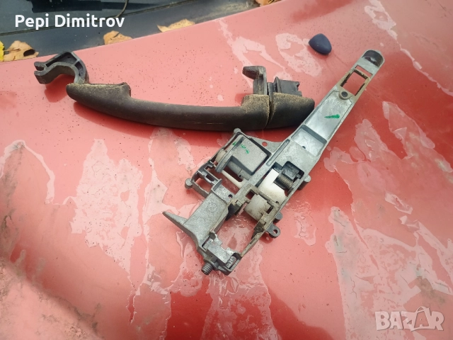 Предна дясна  дръжка + основа за отваряне врата Peugeot 207 (2006-2015, Пежо 207, снимка 3 - Части - 51982652