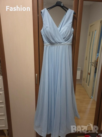 официална рокля цвят небесно синьо номер 44