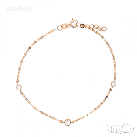 Златна дамска гривна 0,90гр. 19,0см. 14кр. проба:585 модел:36975-5