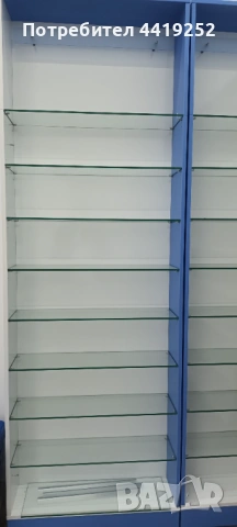 Продавам 6бр. Стелажи от пдч+стъкло за допълнително обзавеждане на магазин, склад,а-ка, снимка 2 - Други - 53615788