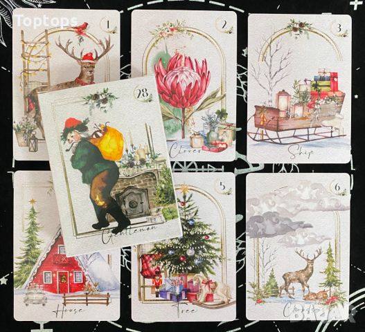 Ленорман карти:Lenormand du Japon&Le Claire Lenormand&Simply Christmas Lenormand, снимка 14 - Карти за игра - 45283365