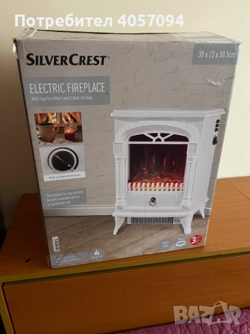 Продавам електрическа камина., снимка 4 - Отоплителни печки - 53256218