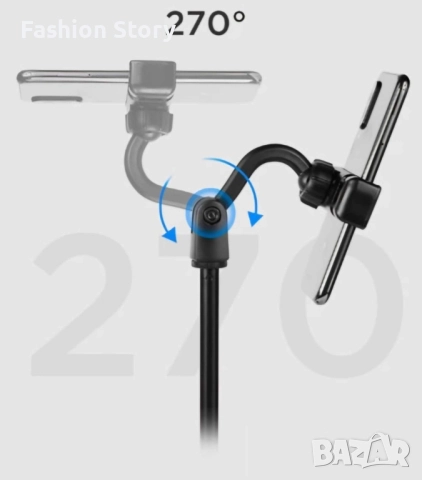 Мултифункционална стойка за телефон разтегателна чупеща глава, снимка 5 - Селфи стикове, аксесоари - 51627643