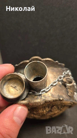 Брутник, фишеклък, барутница Русия, Руска Империя, снимка 10 - Антикварни и старинни предмети - 53939364