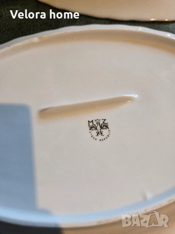 2 бр. Големи чинии от ОРИГИНАЛЕН ЧЕШКИ КОБАЛТ, снимка 3 - Чинии - 53149082