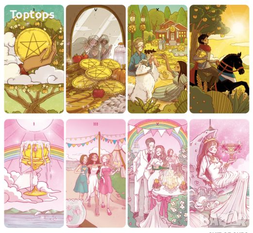Приказни таро карти:Tarot of Wonderland & Little Prince Tarot & The Land of Stories, снимка 11 - Карти за игра - 45284323