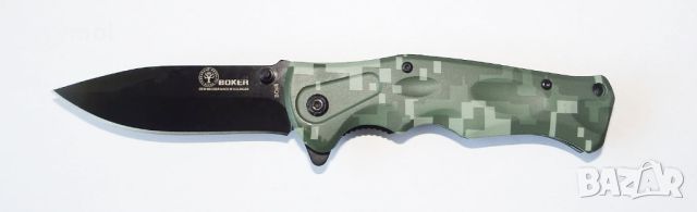 Дизайнерски нож сгъваем BOKER PLUS 96/210, с minecraft мотиви, снимка 1 - Ножове - 45210914