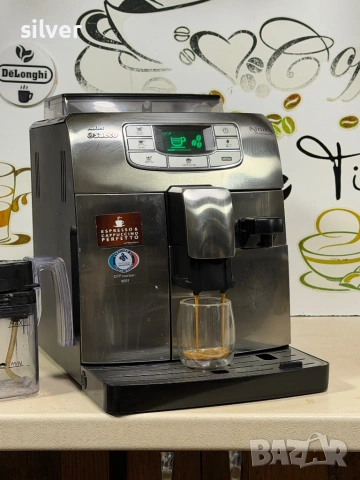 Кафемашина кафе автомат Saeco INTELİA ONE с гаранция, снимка 3 - Кафемашини - 53627871