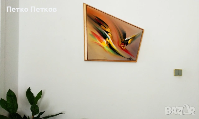 Абстрактни картини: Papegøye, снимка 2 - Картини - 53796493