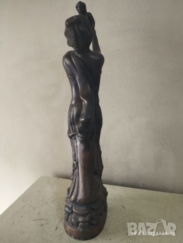 Стара бронзова статуетка, снимка 6 - Други ценни предмети - 45349931