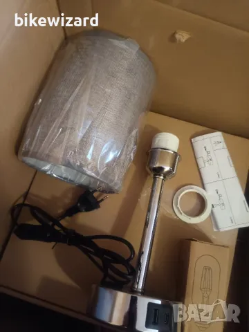 LED нощна лампа със сензорно димиране и USB A+C порт за зареждане НОВА, снимка 6 - Настолни лампи - 50002845