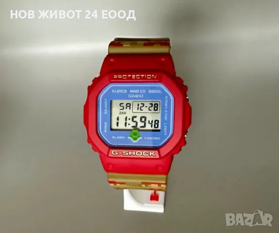 🎮🍄🐢🏰  Super Mario Bros. Limited Edition - Лимитиран мъжки часовник Casio G-Shock DW-5600SMB-4ER, снимка 1 - Мъжки - 48476550