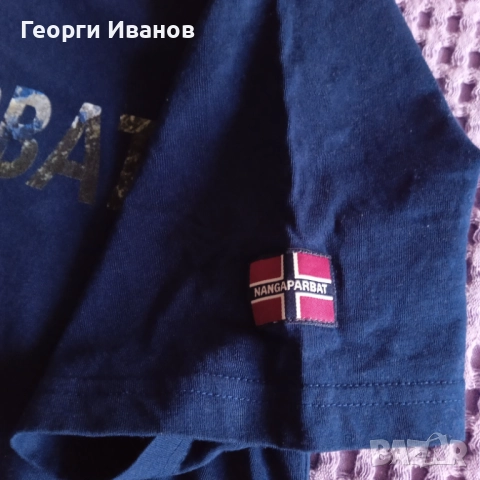 NANGAPARBAT L НОВА С ЕТИКЕТ оригинална тениска Navy blue T-shirt Нангапарбат, снимка 6 - Тениски - 51802850