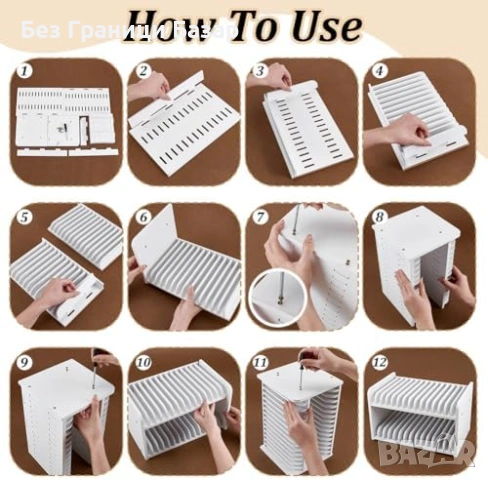 Нова Поставка за 30 мобилни телефона за класна стая офис Дървен органайзер, снимка 5 - Други стоки за дома - 54195299