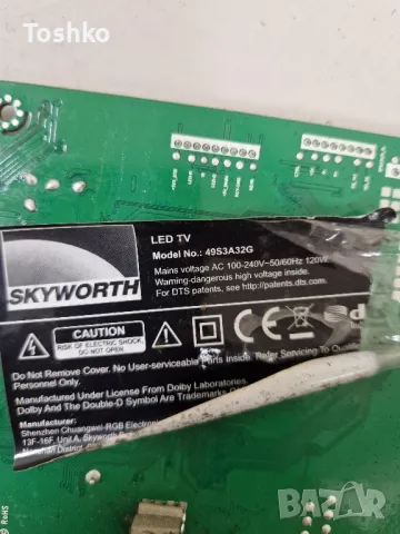 SKYWORTH 49S3A32G 5844-A6N82G-0P00 L4L01F 49 GOA Tcon Board 47-6021064 SDL490FY HV490FHB-N80 , снимка 3 - Части и Платки - 47131867