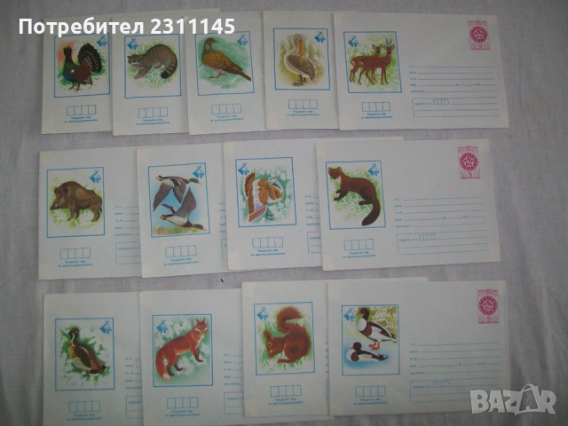 пликове за писма с животни