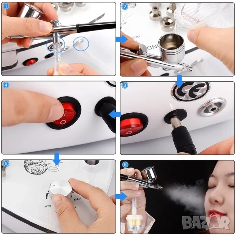 Уред Диамантено микродермабразио и окситерапия, кислородна мезотерапия, снимка 6 - Козметични уреди - 52062527