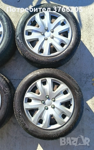 17ки железни джанти със зимни гуми 5х107, снимка 2 - Гуми и джанти - 52415886