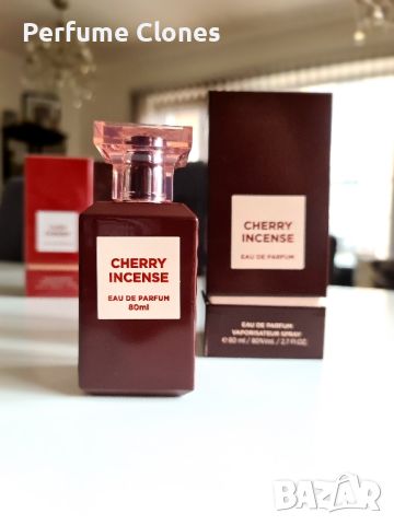 Унисекс Парфюм ◇Cherry Incense 80ml EDP By Fragrance World*  Вдъхновен от Tom Ford Cherry Smoke, снимка 3 - Унисекс парфюми - 46080026