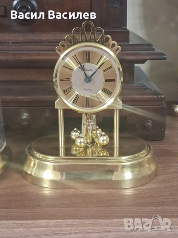 Продавам 2 бр. идентични 400 дневни немски кварцови часовници, снимка 3 - Антикварни и старинни предмети - 52490312