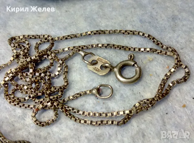 ФИНА ИТАЛИАНСКА СРЕБЪРНА ВЕРИЖКА с АРТ ВИСУЛКА СРЕБЪРЕН КРОКОДИЛ - СРЕБРО 925 РЪЧНА РАБОТА 45590, снимка 4 - Колиета, медальони, синджири - 50023612