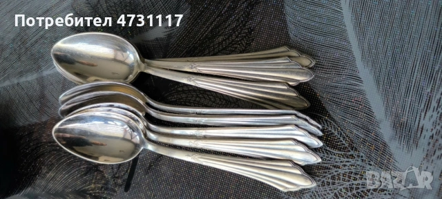 Дълбоко посребрен лъжички за кафе/чай 90-100 посребряване!, снимка 7 - Прибори за хранене, готвене и сервиране - 54099869