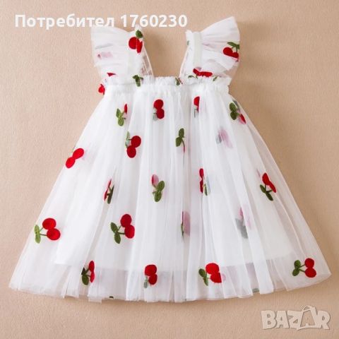 Детска рокличка с гръб пеперуда , снимка 2 - Детски рокли и поли - 46452771