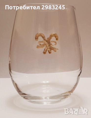 Декорирана стъклена коледна чаша, снимка 2 - Декорация за дома - 52470550