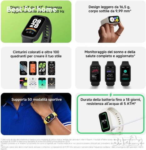 XIAOMI Smart Band 9 Active (розова), снимка 2 - Смарт гривни - 53404547