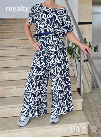 Стилен дамски комплект Два цвята , снимка 3 - Комплекти - 50393862