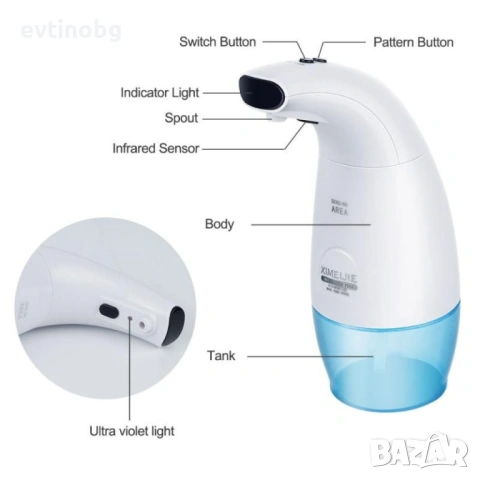 Безконтактен автоматичен диспенсър за сапун, душ гел. ПРОМОЦИЯ, снимка 6 - Други - 53864121