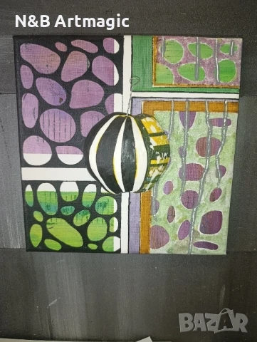 ябълка абстрактна картина скулптурно 3d, снимка 4 - Картини - 51226032