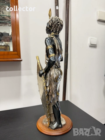 Италианска сребърна фигура Clarté от серията на Masai. №7989, снимка 7 - Антикварни и старинни предмети - 53933789