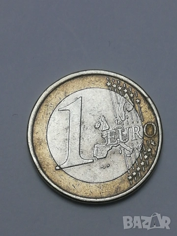 колекционерски 1 евро Гърция-2002 г. с буква S в звезда, снимка 3 - Нумизматика и бонистика - 53938947
