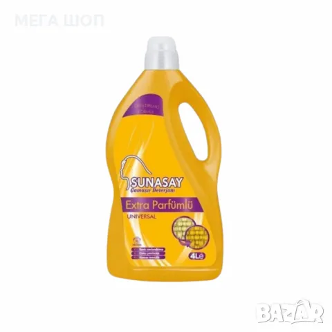 Универсален течен перилен препарат Sunasay – 4L Extra Парфюмиран, снимка 2 - Перилни препарати и омекотители - 50007167