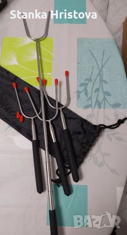 Телескопични вилици за барбекю. , снимка 5 - Прибори за хранене, готвене и сервиране - 49736149