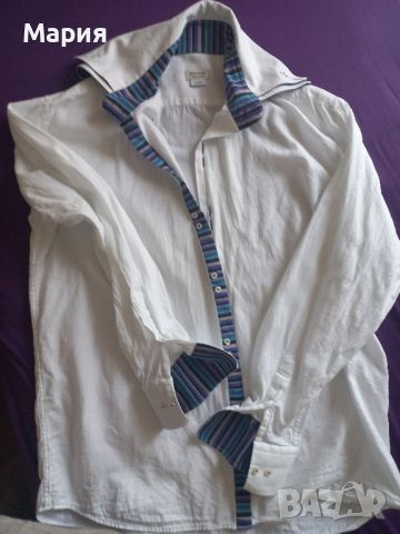 Мъжки памучни ризи размери XL и 44, снимка 3 - Ризи - 46351990