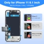 LCD екран за iPhone 11 6.1 инча (A2111, A2223, A2221),3D Touch дигитайзер,пълен комплект инструменти, снимка 2